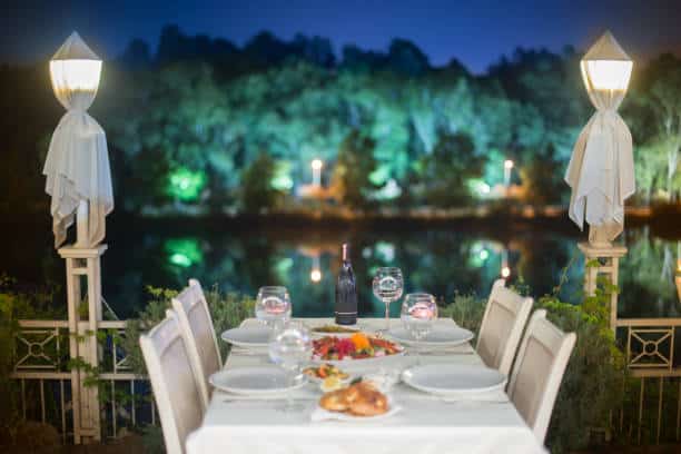 Open air Restaurant at Bodrum city.