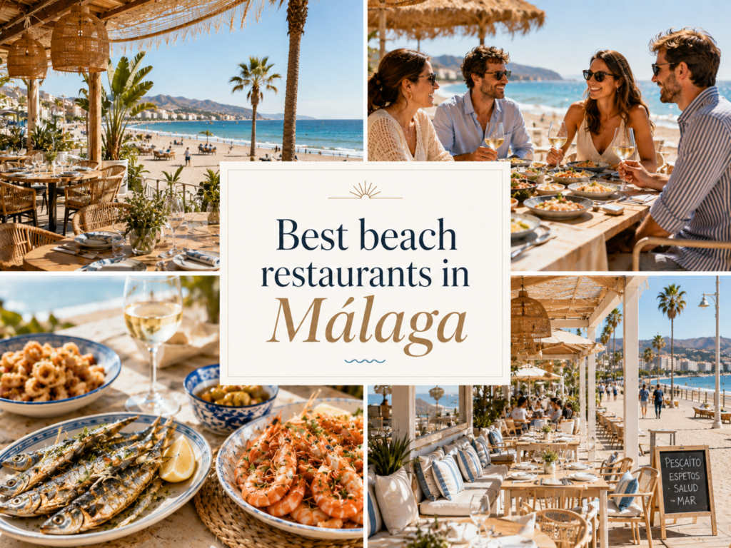 Beach restaurants in Málaga with seafood and sea views