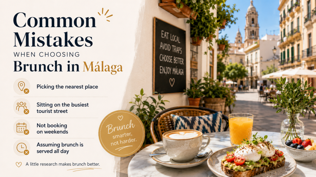 Best Brunch Sport near me Malaga - Common mistakes when choosing brunch in Málaga