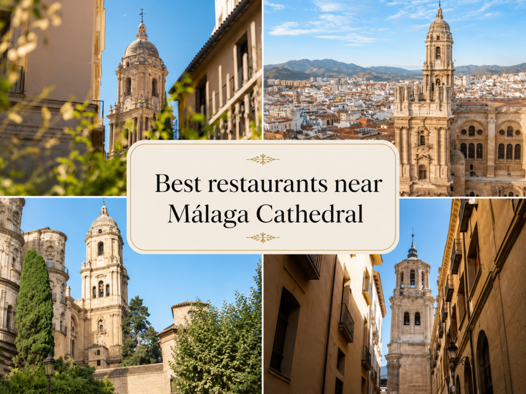Málaga Cathedral views near old town restaurants