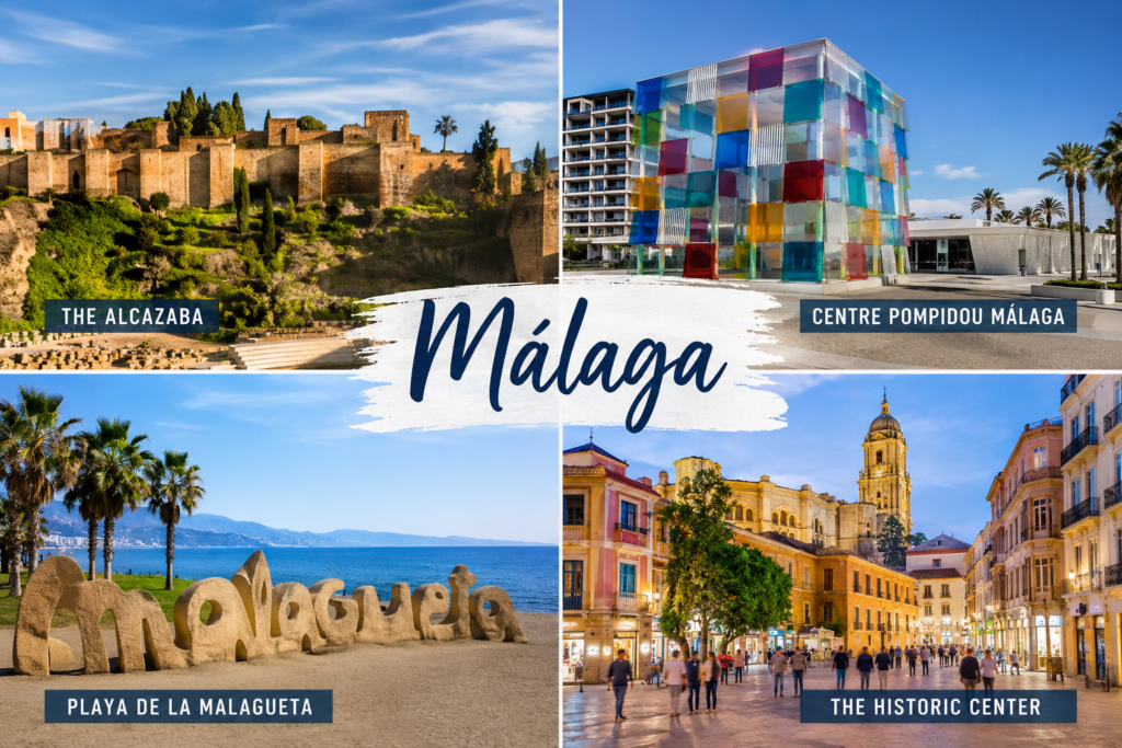 Best things to do in Málaga with Alcazaba, Centre Pompidou Málaga, Playa de la Malagueta and historic center