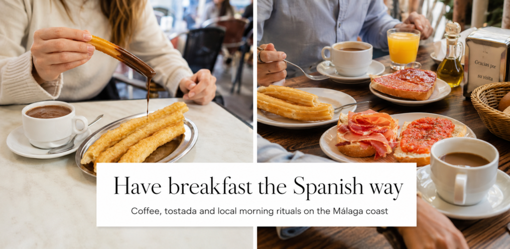 Things to do on the Málaga coast - breakfast the Spanish way