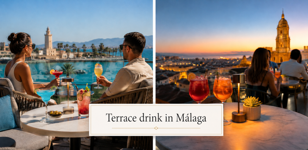 Things to do on the Málaga coast - terrace drink in Málaga
